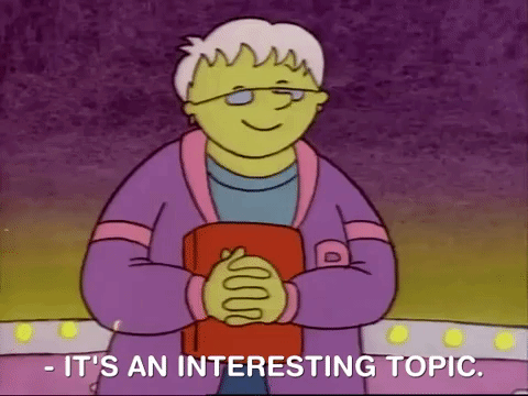 it's an interesting topic